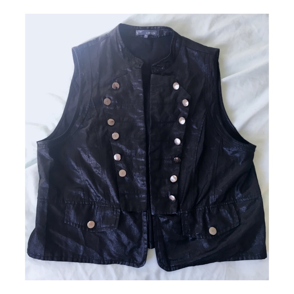 Liquid black military vest 3X